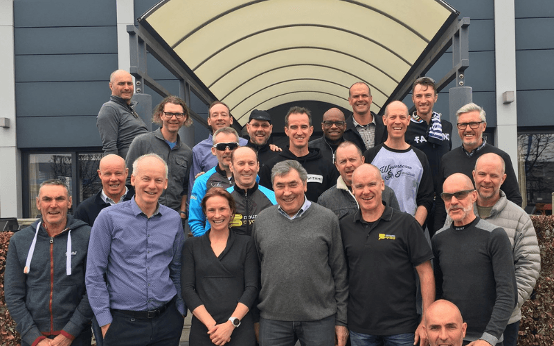 Mummu Cycling guests with Eddie Merckx for an exclusive VIP lunch