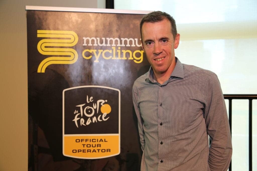 Mummu Cycling banner with Tour de France official operator logo.
