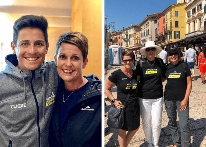 Giro memories: Adam Yates with fans in Verona