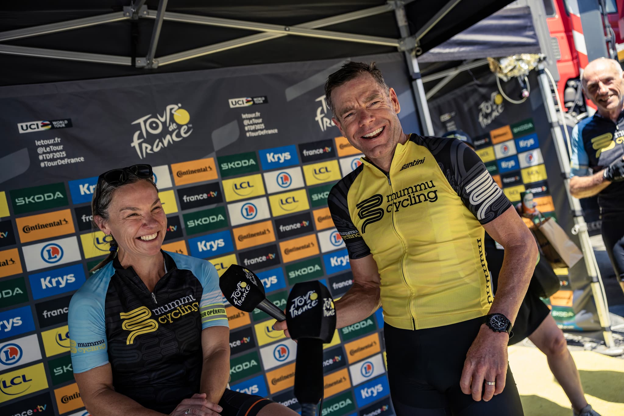Mummu Cycling staff at Tour de France 2025