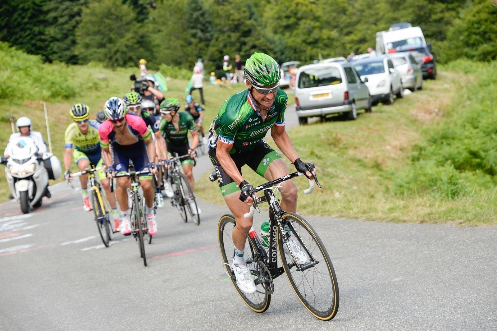 Thomas Voeckler climbing