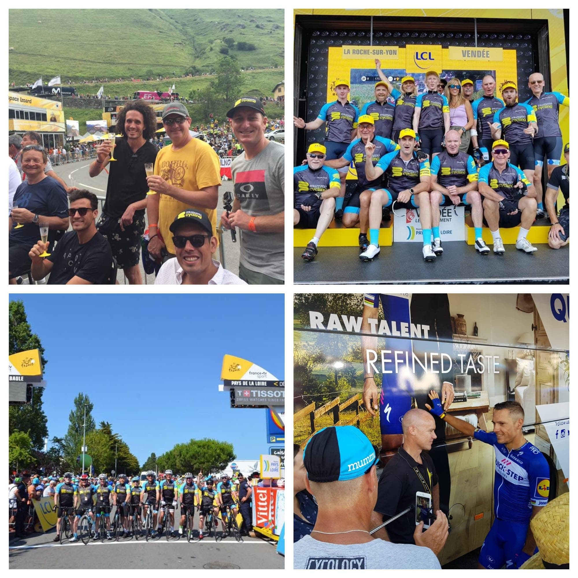 Mummu Cycling guests and staff at Tour de France