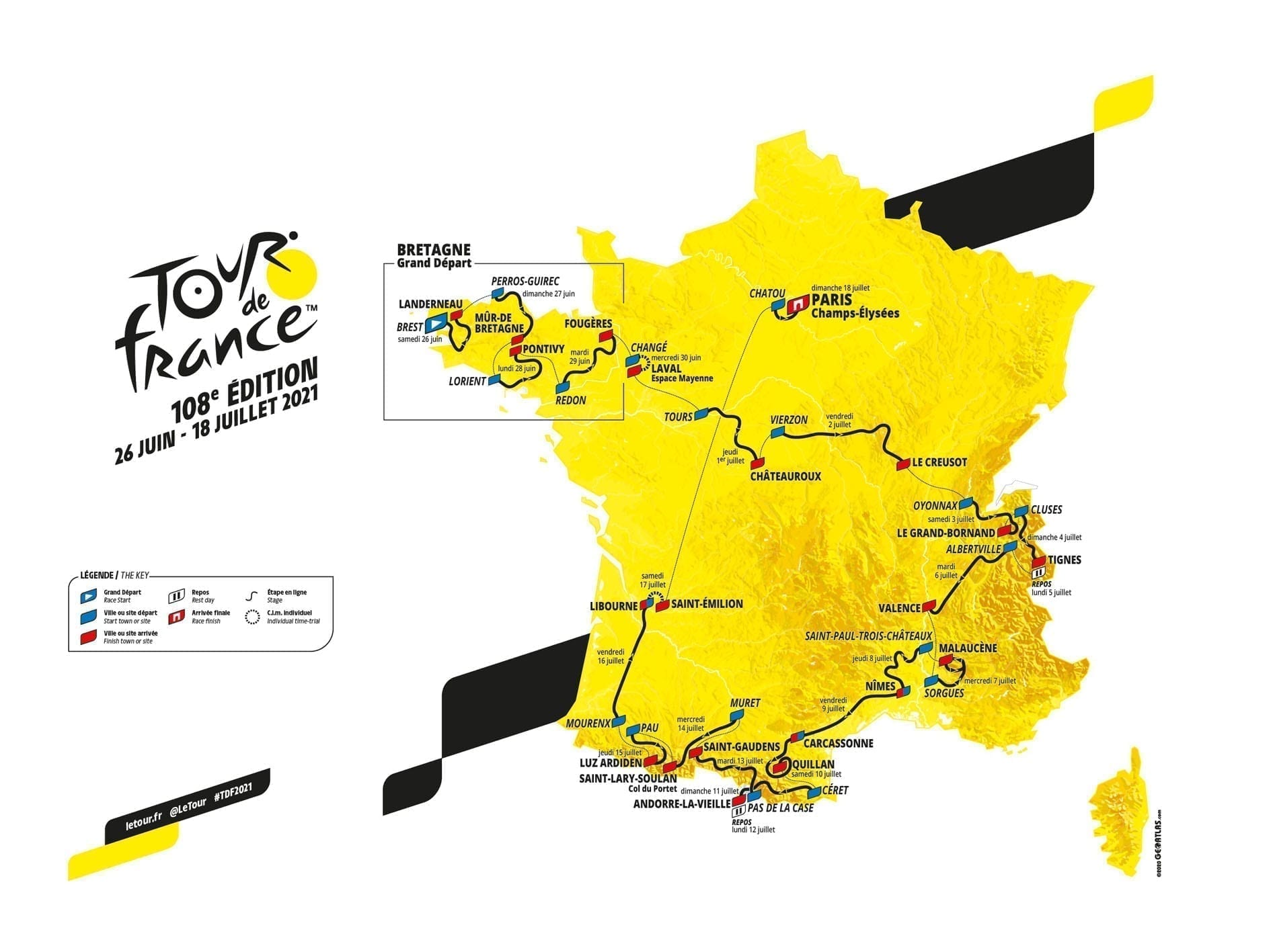 the tour de france 2022 route